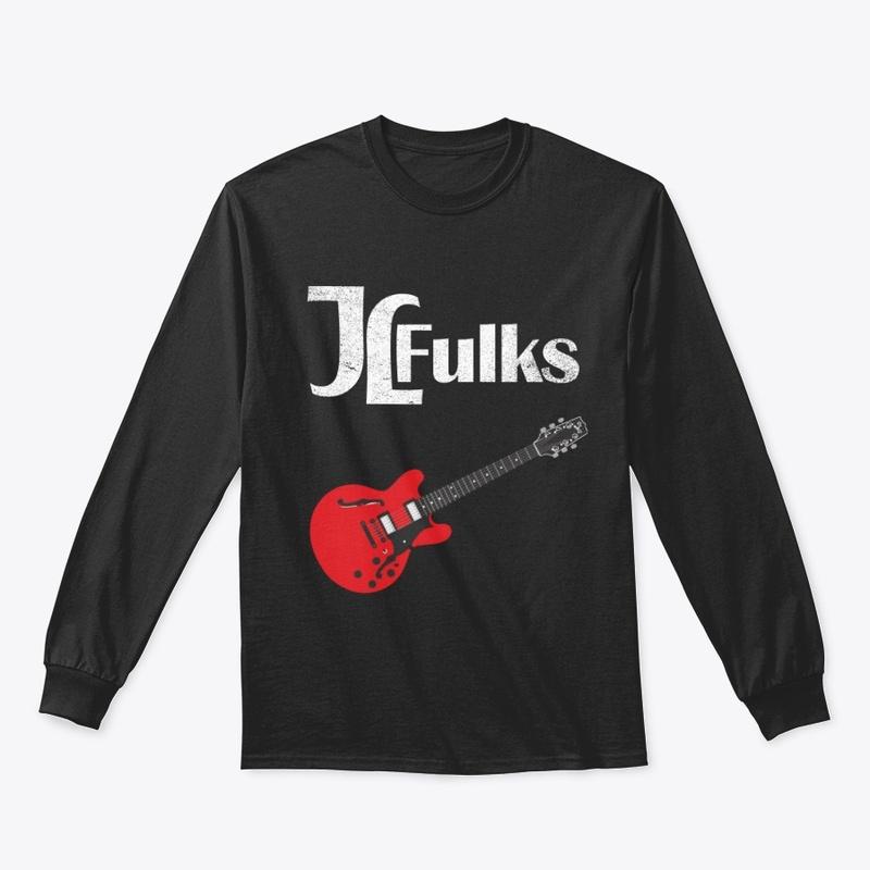  JL Fulks Logo & Ruby Guitar T-Shirt